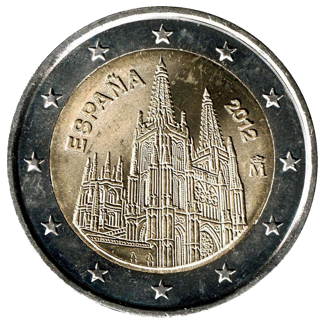 2 euros conmemorativa Patrimonio Mundial, Catedral de Burgos